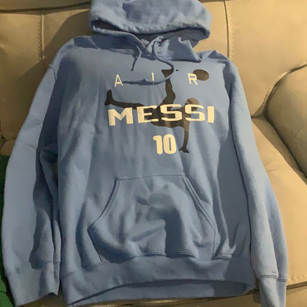 Baby blue Air Messi hoodie
